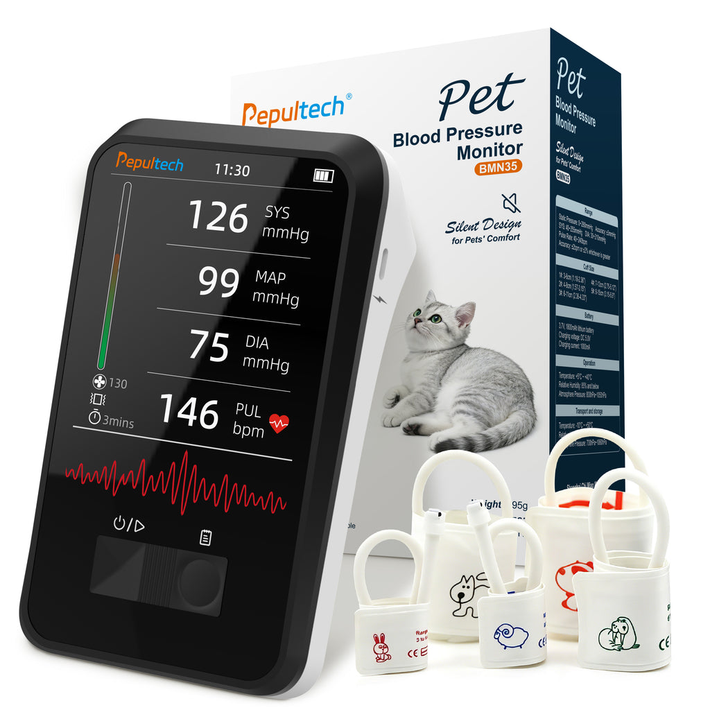 BMN35 Veterinary Blood Pressure Monitor for Dogs & Cats with 5 Cuffs
